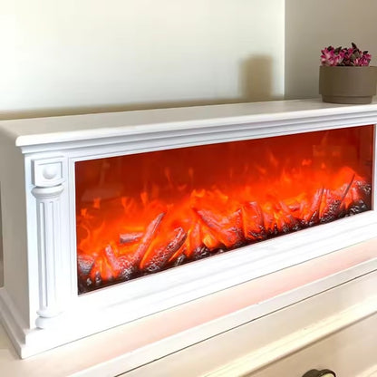Electric Fireplace Firebox Insert with Realistic Flame
