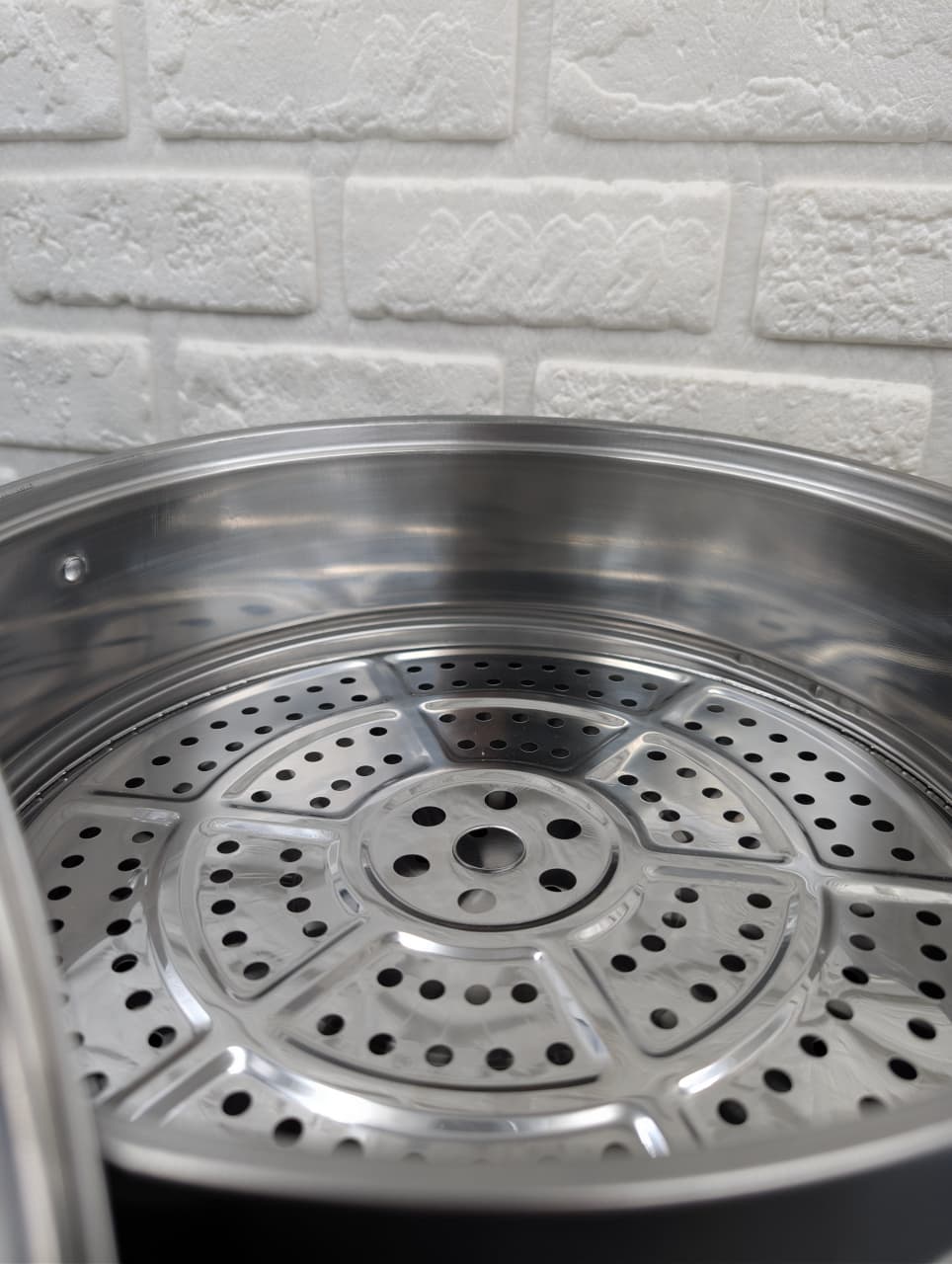 Stainless Steel Three Layers Steamer Pot Steel Lid