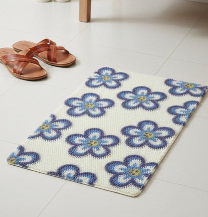Aesthetic Mesh Technology Floor Rug Bath Mat - Random Colors and Designs