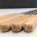 Premium Stainless Steel BBQ Skewers with Wooden Handle – Seekh Kabab Rods (3 & 6 Piece Set)