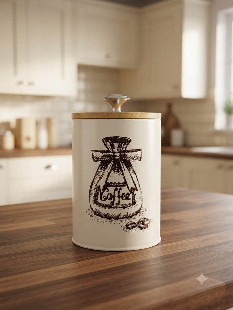 Bread Box Vintage Style Kitchen Canister Set (Sugar, Tea, Coffee) – Modern Kitchen Storage