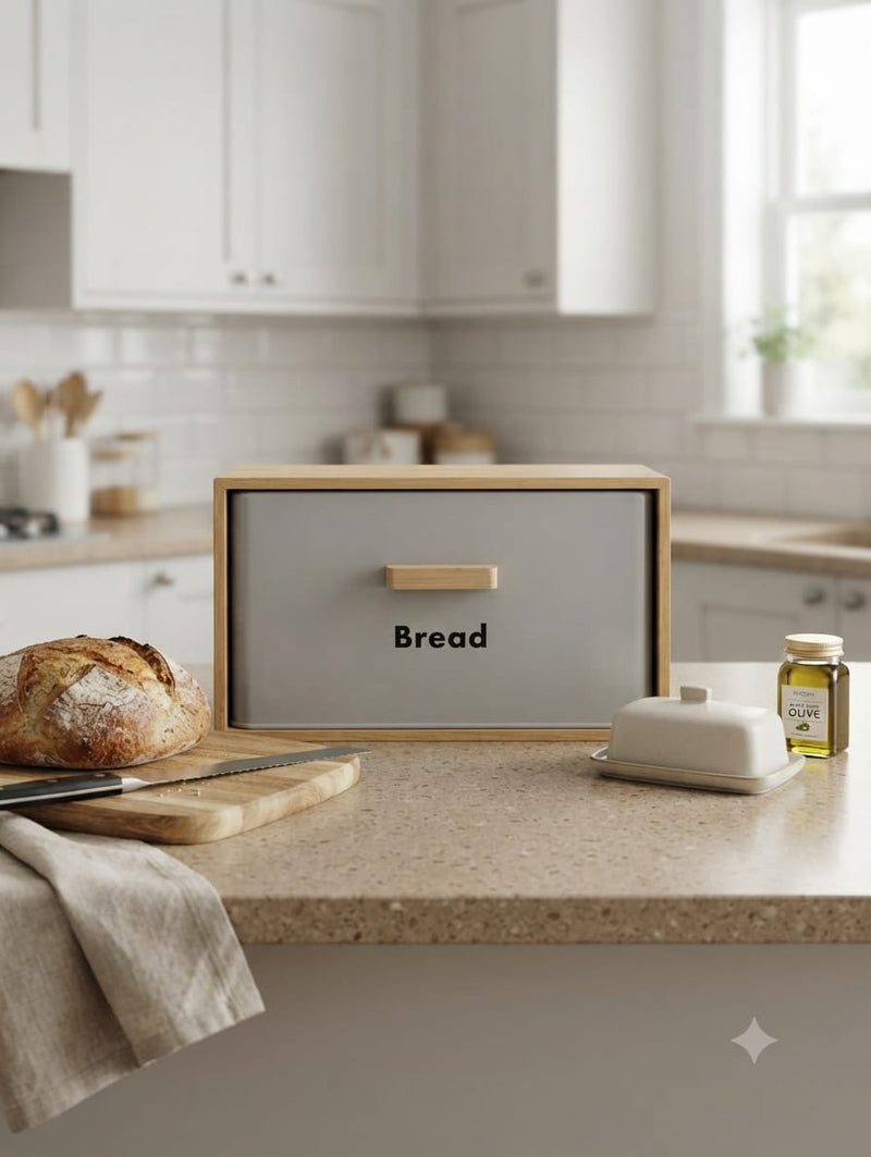 Bread Box Vintage Style Kitchen Canister Set (Sugar, Tea, Coffee) – Modern Kitchen Storage