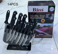 14-Piece Stainless Steel Knife Set with Acrylic Stand