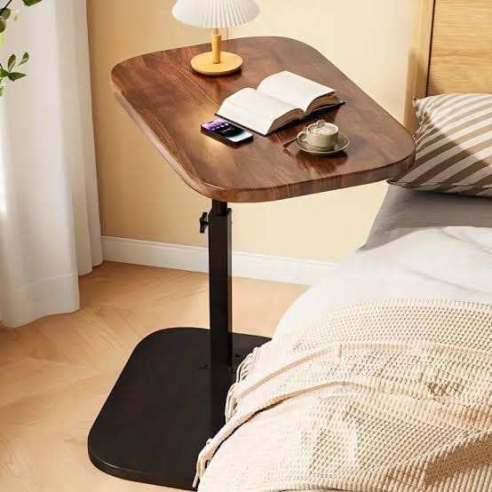 Multifunctional Adjustable Height Side Table