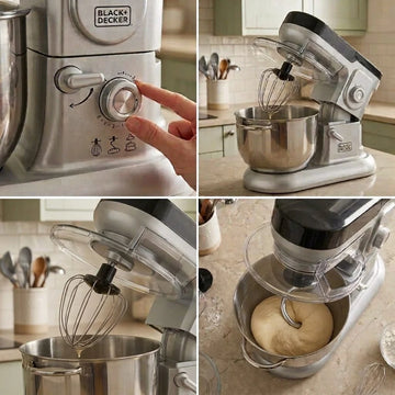 1600W Stand Mixer Beater with 9L Stainless Steel Bowl