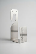Stainless Steel Wall-Mounted Garden Hose Holder - Silver