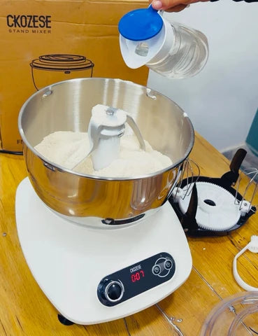 Compact Kitchen Stand Electric Dough Mixer with Steel Mixing Bowl