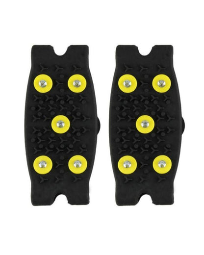 Pair of Snow Spikes Crampons Unisex Anti Slip Shoes Grippers Ice Snow Cleats Footwear Stainless Steel Spikes Durable Silicone Ice Cleat Spikes Crampons for Hiking On Ice Snow Ground Winter Walking My Store