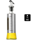 Stainless Steel and Glass Oil Dispenser Bottle Techmanistan