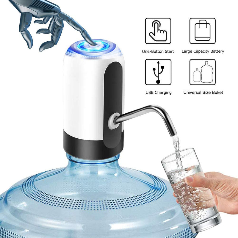 USB Charging Drinking Portable Water Bottle Pump, Automatic Water Dispenser Pump Switch for Universal Gallon Bottle My Store