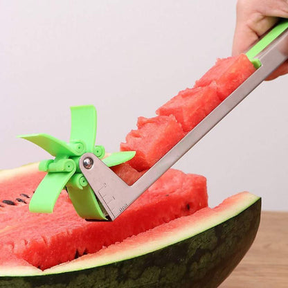 Watermelon Slicer Cutter Stainless Steel Cutter Tongs Corer Fruit Vegetable Tools Kitchen Gadgets - Techmanistan