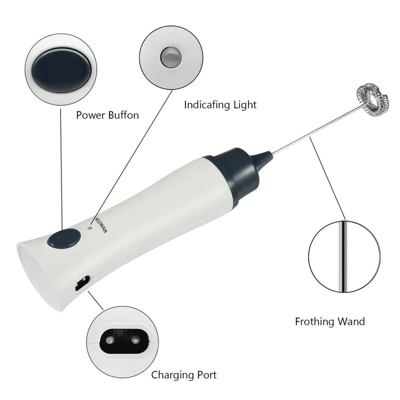 Electric Handheld Milk Frother Techmanistan