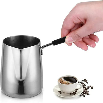 Techmanistan 350ml/500ml Stainless Steel Milk Foam Pitcher, Frother Pan Coffee Tea Pot Wax Melting DIY Candle Soap Melt  Frothhing Jug