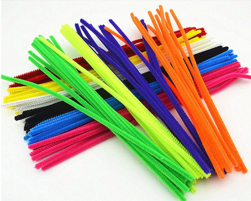 Pack of 10 pcs - Chenille Sticks Stems for Cat Play Toy