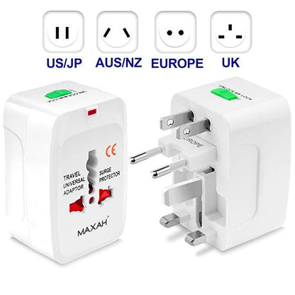 Surge Protector All in One Universal Worldwide Travel Wall Charger Adapter AC Power AU UK US EU Conversion Plug Adaptor My Store