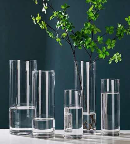 Acrylic Clear Cylinder Flower Vase - Techmanistan in Pakistan