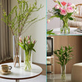 Acrylic Clear Cylinder Flower Vase - Techmanistan in Pakistan