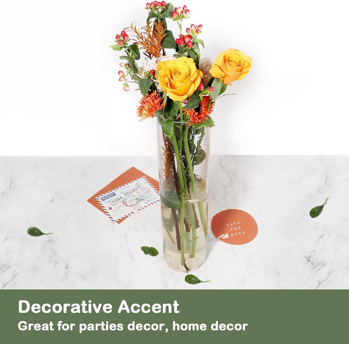 Acrylic Clear Cylinder Flower Vase - Techmanistan in Pakistan