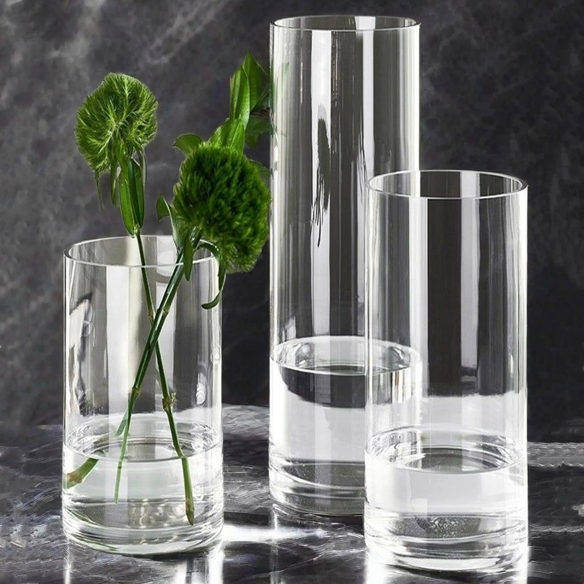 Acrylic Clear Cylinder Flower Vase - Techmanistan in Pakistan