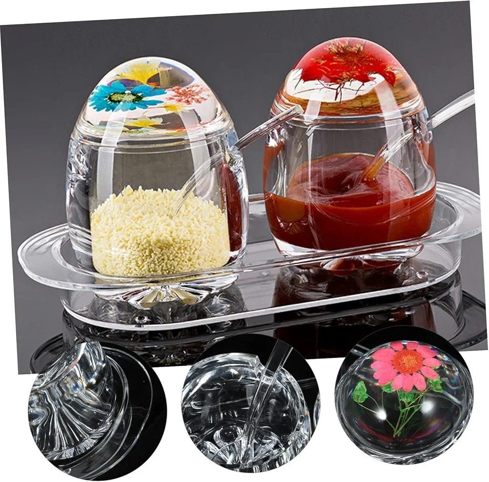 Acrylic Convenient Jam Jar, Clear Seasoning Box - Techmanistan in Pakistan