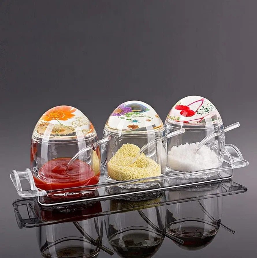 Acrylic Convenient Jam Jar, Clear Seasoning Box - Techmanistan in Pakistan