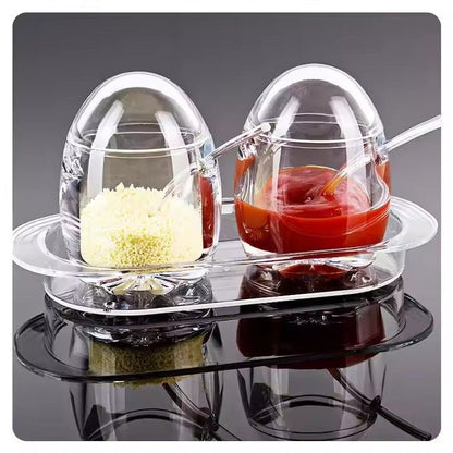 Acrylic Convenient Jam Jar, Clear Seasoning Box - Techmanistan in Pakistan