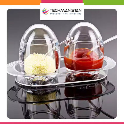 Acrylic Convenient Jam Jar, Clear Seasoning Box - Techmanistan in Pakistan