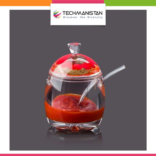 Acrylic Convenient Jam Jar, Clear Seasoning Box - Techmanistan in Pakistan