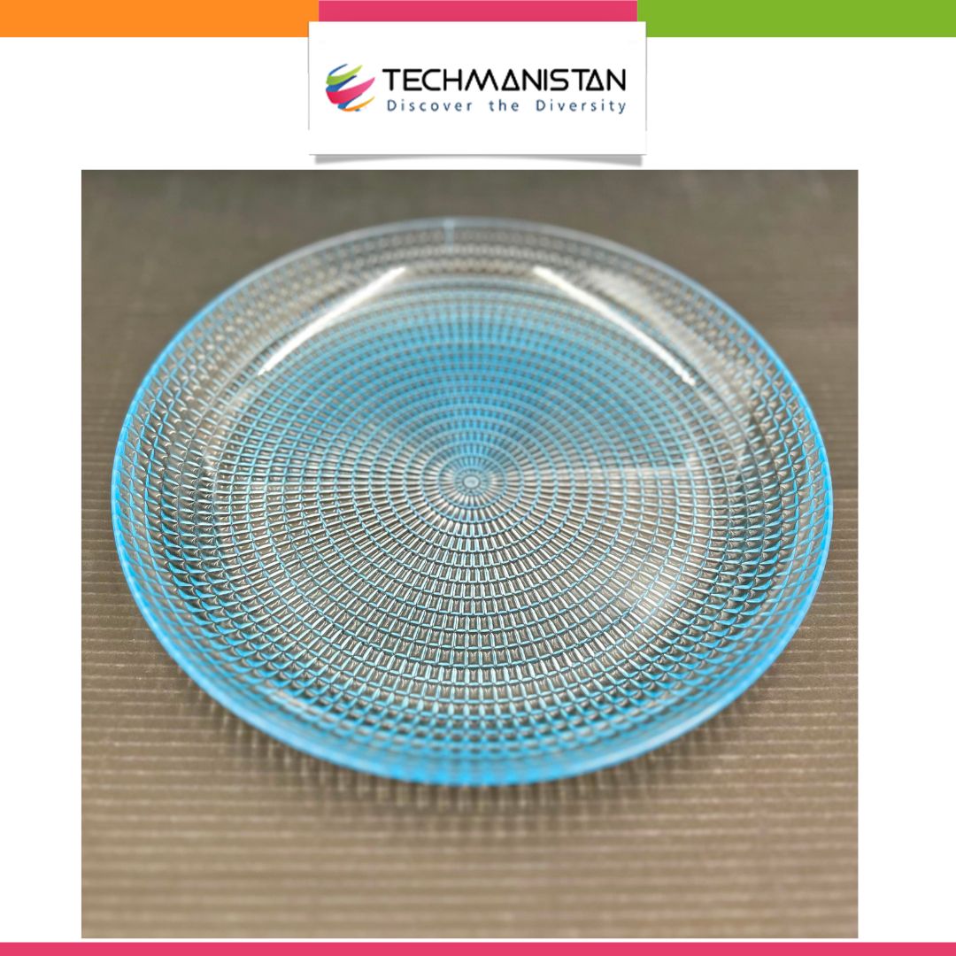Acrylic Round Serving Plate - Techmanistan in Pakistan