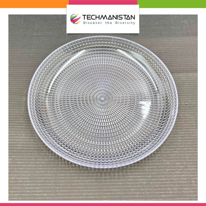 Acrylic Round Serving Plate - Techmanistan in Pakistan