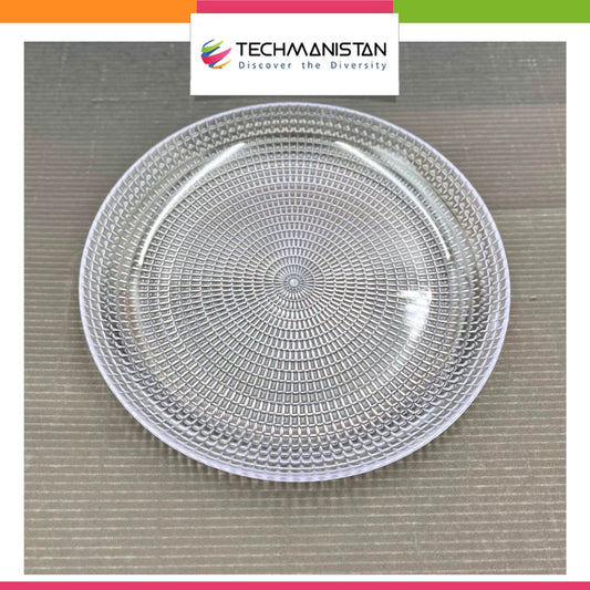 Acrylic Round Serving Plate - Techmanistan in Pakistan