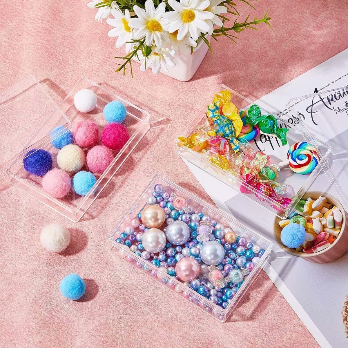 Acrylic Storage Boxes with Lids - Techmanistan in Pakistan