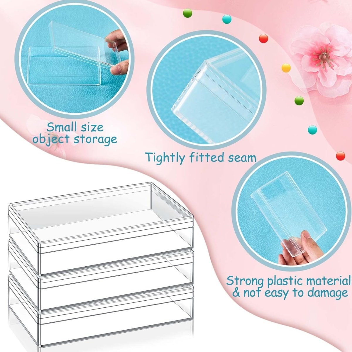 Acrylic Storage Boxes with Lids - Techmanistan in Pakistan