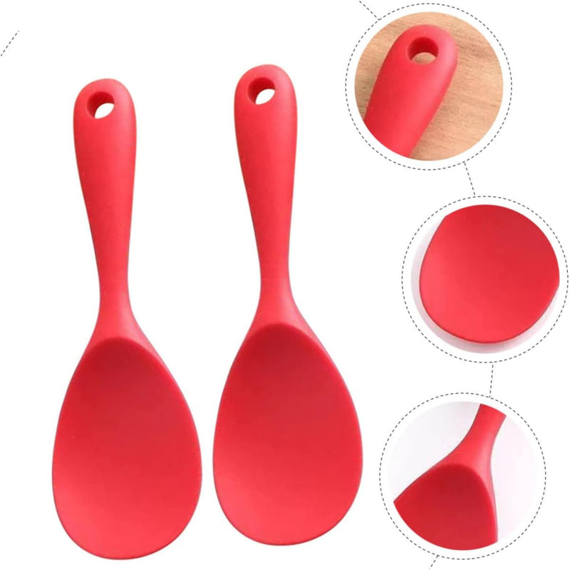 Non-Stick Silicone Rice Spoon Techmanistan