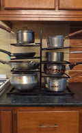 Adjustable 8 - Shelf Pot Stand Rack | Space - Saving Kitchen Organizer for Cookware - Techmanistan in Pakistan