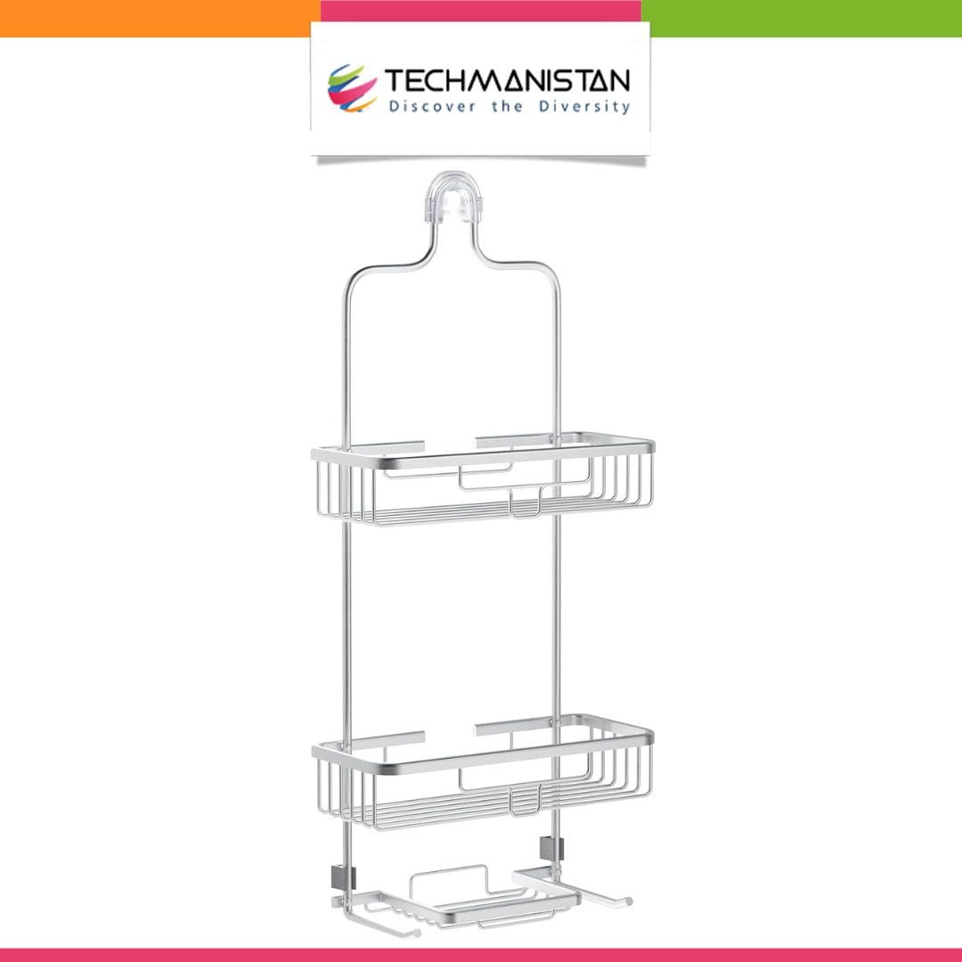 Aluminium Bathroom Organizer Shower Caddy - Techmanistan in Pakistan