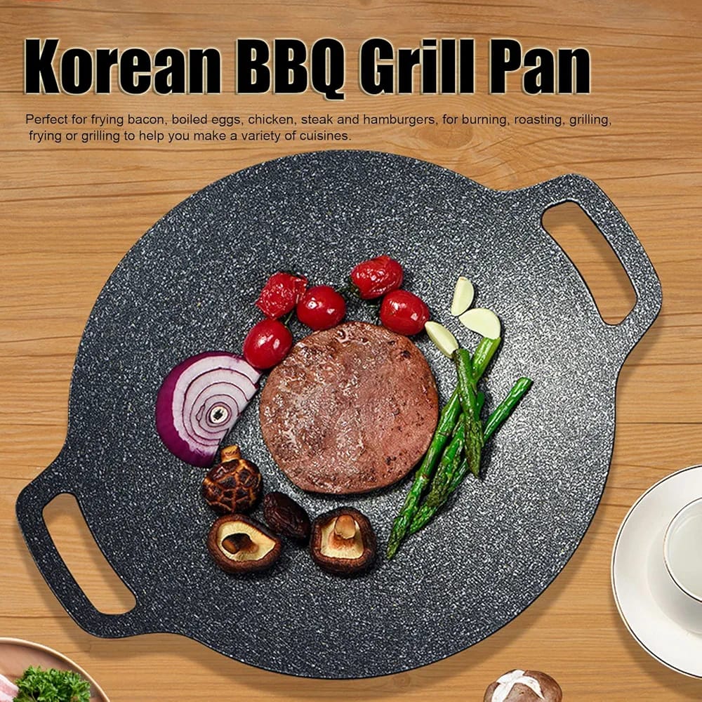Aluminum Nonstick Tawa, Korean BBQ Grill Pan - Techmanistan in Pakistan
