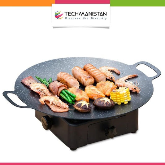 Aluminum Nonstick Tawa, Korean BBQ Grill Pan - Techmanistan in Pakistan
