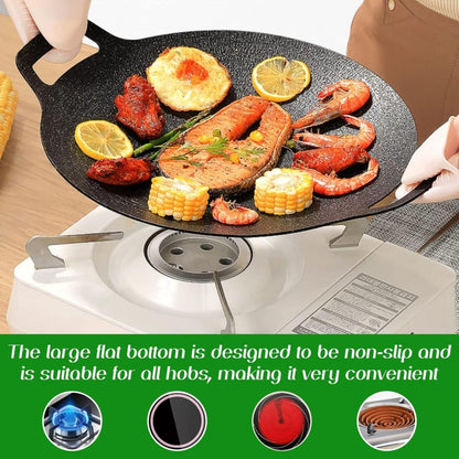 Aluminum Nonstick Tawa, Korean BBQ Grill Pan - Techmanistan in Pakistan