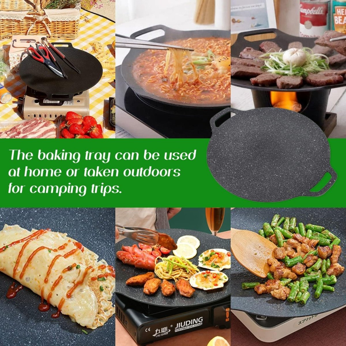 Aluminum Nonstick Tawa, Korean BBQ Grill Pan - Techmanistan in Pakistan