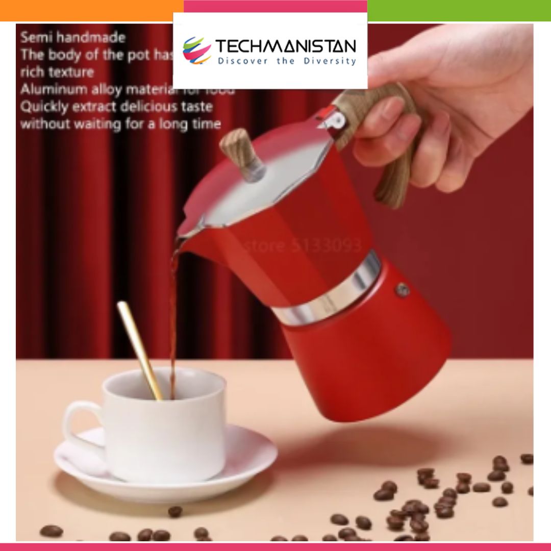 Aluminum Stovetop Espresso Maker - Techmanistan in Pakistan