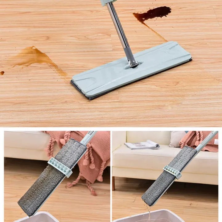 Belt Mop Rotation Automatic Spin 360 Rotating Floor Mop Lazy Household Cleaning Self ...