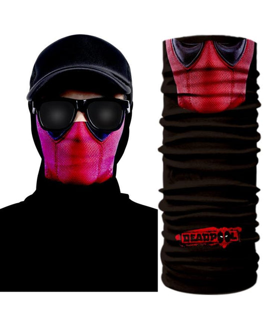Unisex Deadpool Tube Shaped Face Mask Bandana--Techmanistan-Techmanistan