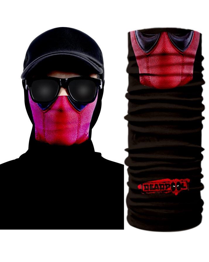 Unisex Deadpool Tube Shaped Face Mask Bandana--Techmanistan-Techmanistan