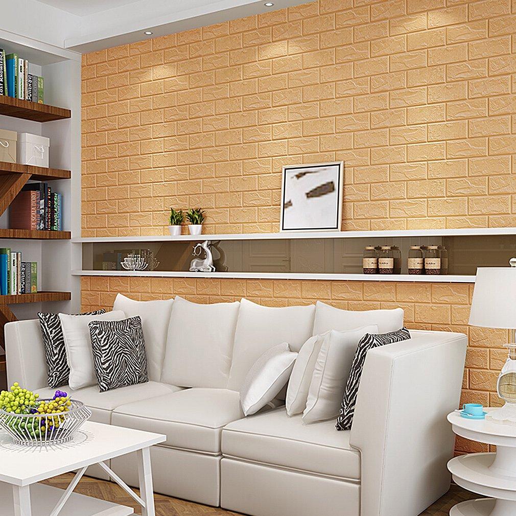 Pack of 4 - 3D Brick Wall Stickers Techmanistan