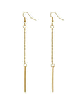 Metal Bar Ear Drop Earrings--Techmanistan-My Store