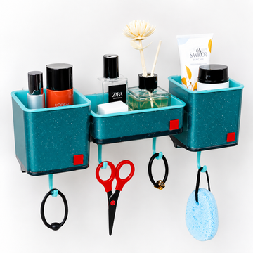 3 Compartment Bathroom Organizer | Multipurpose Storage Holder