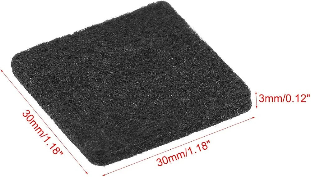 Pack of 24 - 3cm Sized Stick-On Self Adhesive Felt Pads