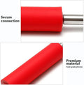 Non-Stick Silicone Rolling Pin with Steel Handle, 17 Inch