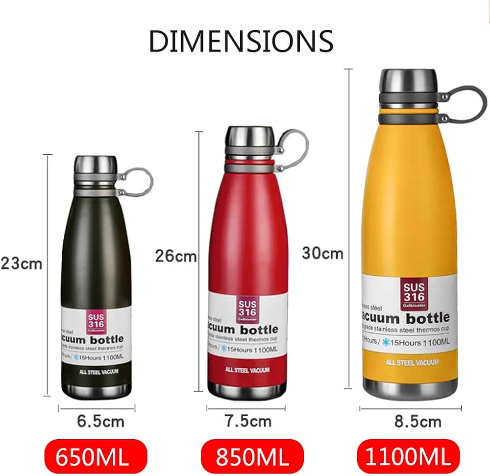 Stainless Steel Water Bottle Standard Mouth Flask